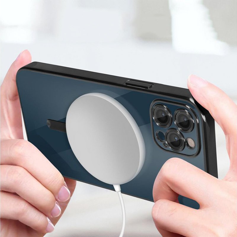 Carcasa COOL para iPhone 15 Pro Max Magnética Borde Plata - Image 6