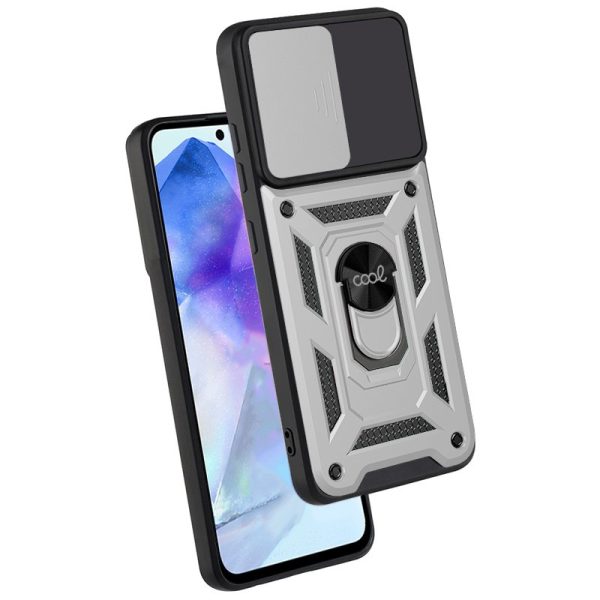 Carcasa COOL para Samsung A556 Galaxy A55 5G Hard Ring Plata - Image 2