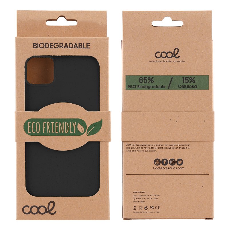 Carcasa COOL para Xiaomi Redmi Note 11 / Note 11S Eco Biodegradable Negro - Image 2