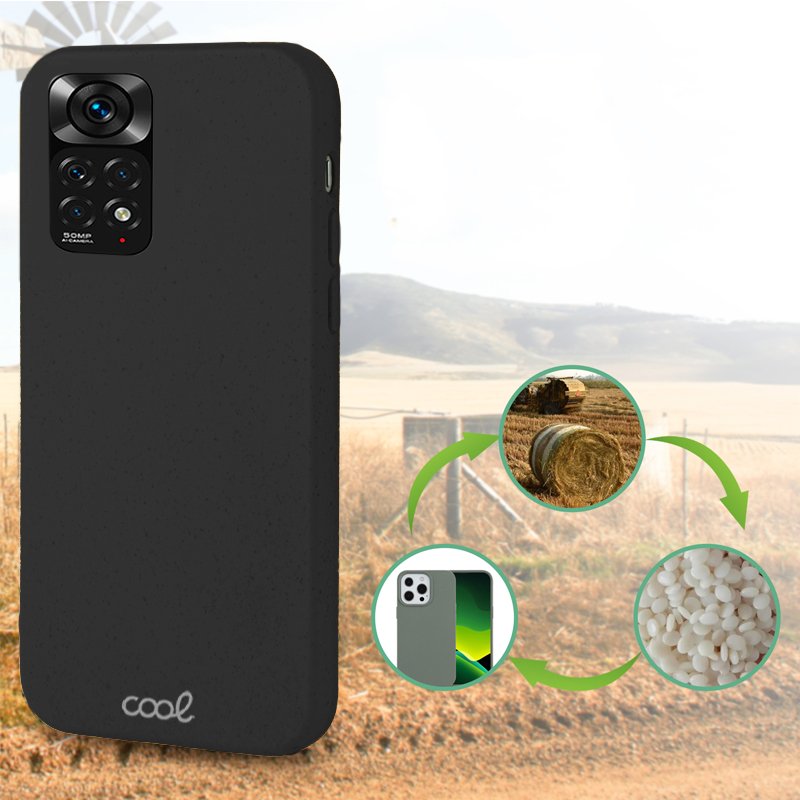 Carcasa COOL para Xiaomi Redmi Note 11 / Note 11S Eco Biodegradable Negro - Image 3