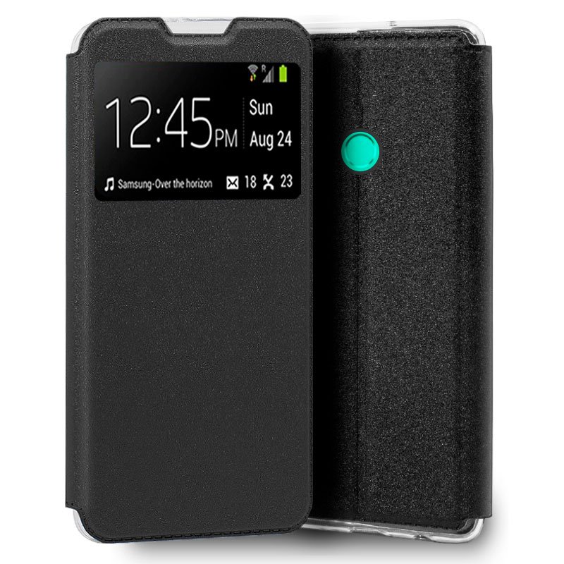 Funda COOL Flip Cover para Huawei P Smart 2020 Liso Negro