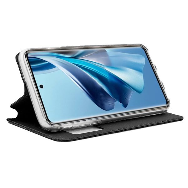 Funda COOL Flip Cover para Oppo Reno 10 5G / 10 Pro 5G Liso Negro - Image 2