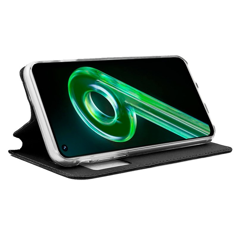 Funda COOL Flip Cover para Realme 9 5G / 9 Pro Liso Negro - Image 2