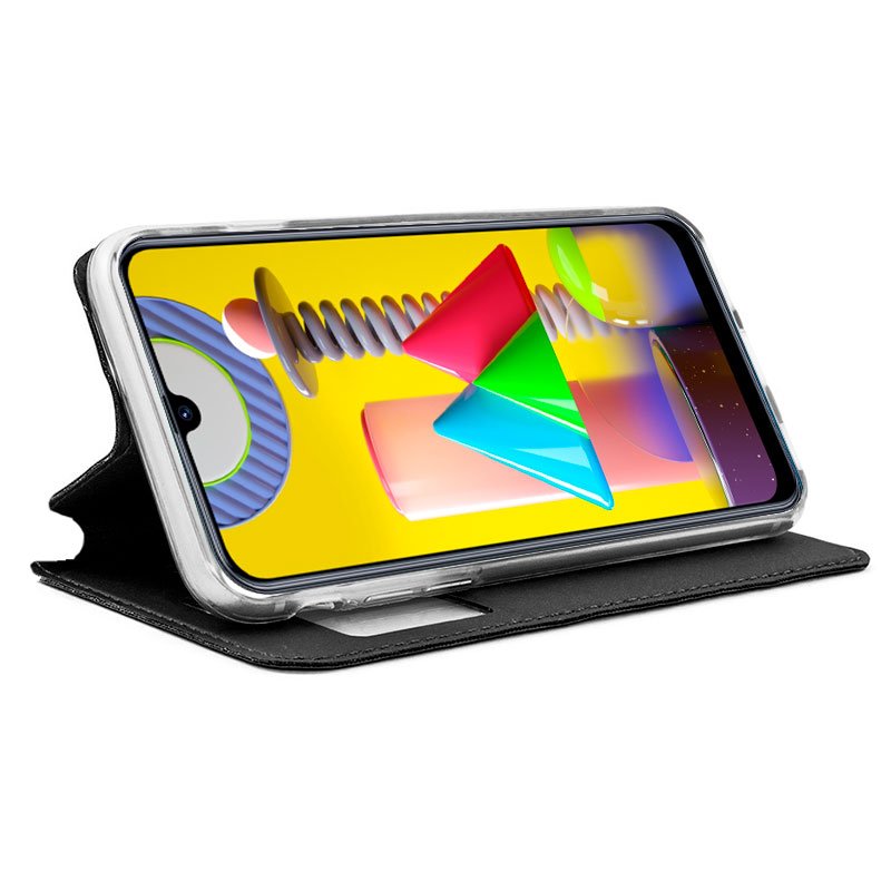 Funda COOL Flip Cover para Samsung M315 Galaxy M31 Liso Negro - Image 2