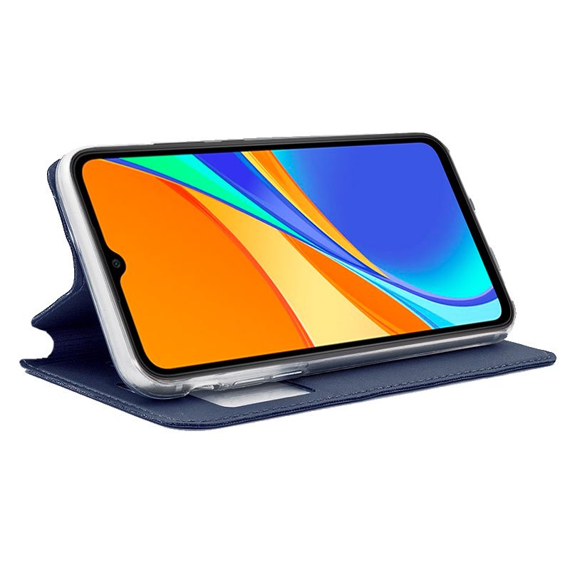 Funda COOL Flip Cover para Xiaomi Redmi 9C / 10A Liso Azul - Image 2