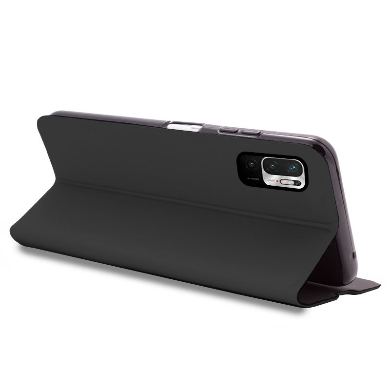Funda COOL Flip Cover para Xiaomi Redmi Note 10 5G / Pocophone M3 Pro 5G Elegance Negro - Image 4