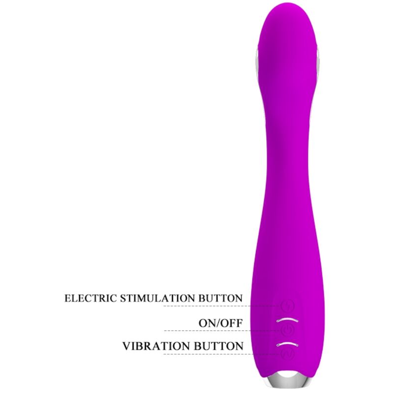 PRETTY LOVE - VIBRADOR DE ELETROCHOQUE RECARREGVEL HECTOR - ROXO IMPERMEVEL - Image 6