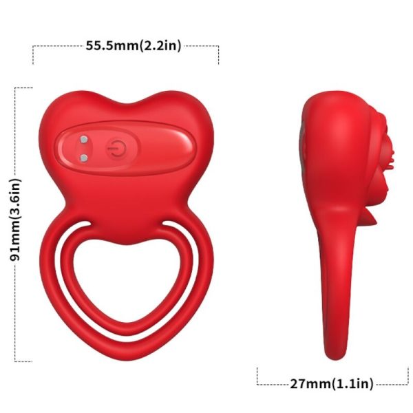 ARMONY - ANEL VIBRADOR CORAÇÃO VERMELHO - Image 3