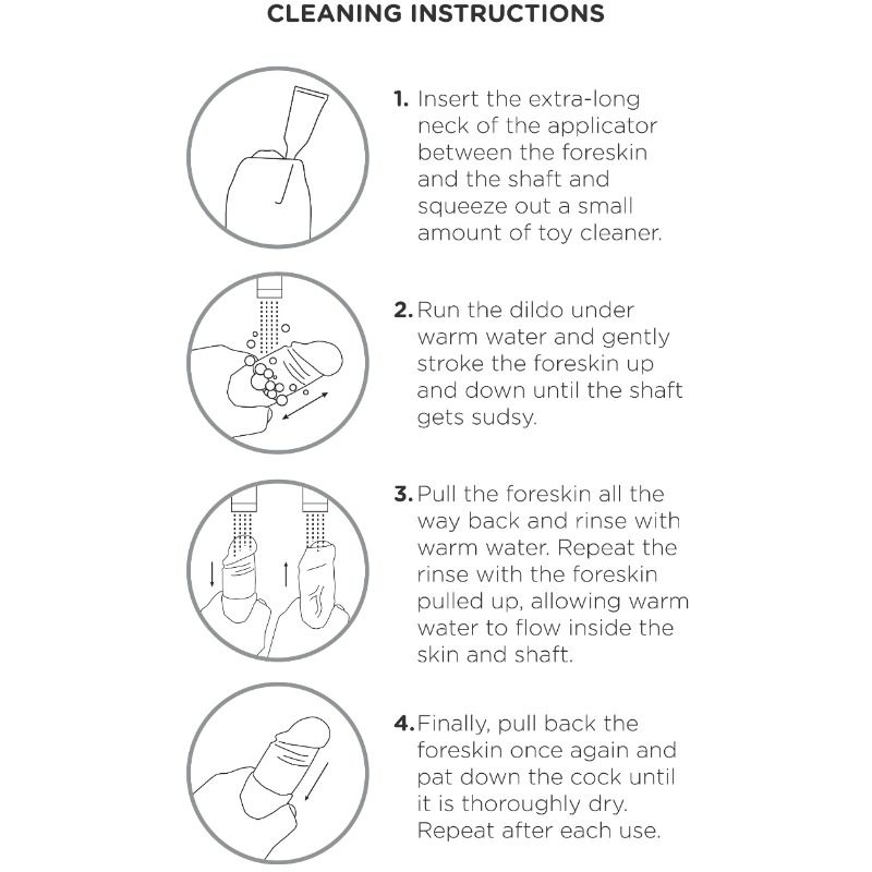 KING COCK REALISTIC DILDO UNCUT CARNE 23 CM - Image 5