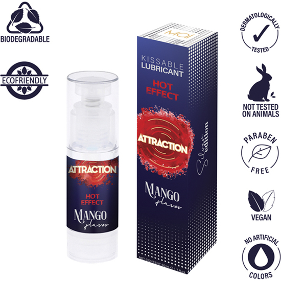 ATTRACTION LUBRICANTE EFECTO CALOR MANGO 50 ML - Image 5