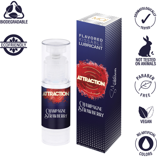 ATTRACTION LUBRICANTE SABOR FRESAS CON CHAMPAGNE 50 ML - Image 5