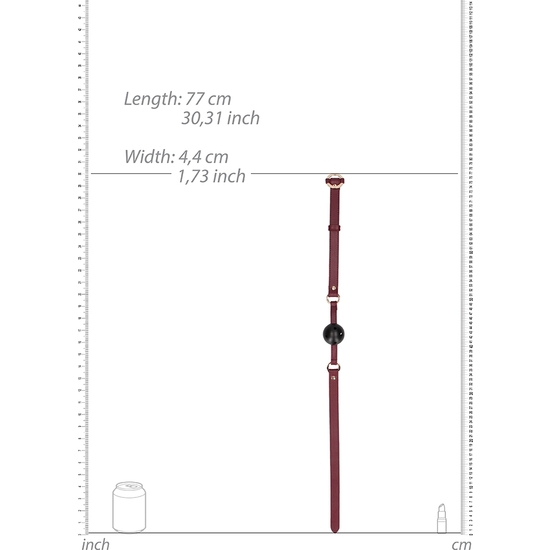 OUCH HALO - BREATHABLE BALL GAG - BURDEOS - Image 4