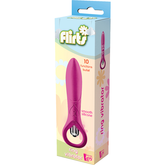 FLIRTS 10 FUNCTIONS RING VIBRATOR PINK - Image 5