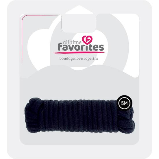 ALL TIME FAVORITES LOVE ROPE CUERDA BDSM 5M - NEGRO - Image 2