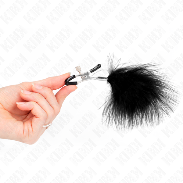 KINK - GRAMPO DE PENA PARA BICOS PRETO 7 CM - Image 3