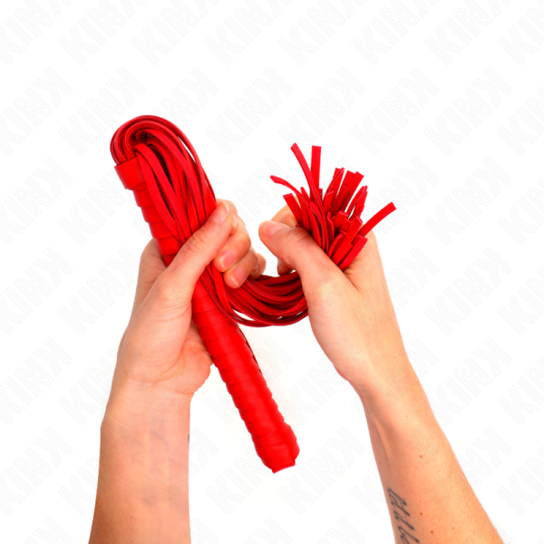 KINK - CHICOTE COM CABO TEXTURADO VERMELHO 48,5 CM - Image 4
