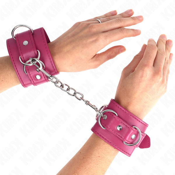 KINK - 3 RETENÃÃES DE PULSO D-RING AJUSTÃVEIS ROSA 17,5-25 CM X 6 CM - Image 4