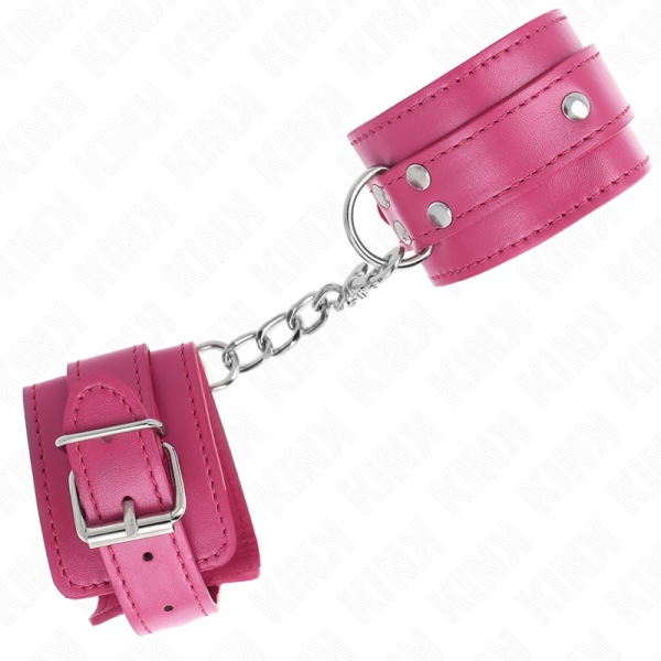 KINK - 3 RETENÃÃES DE PULSO D-RING AJUSTÃVEIS ROSA 17,5-25 CM X 6 CM - Image 2