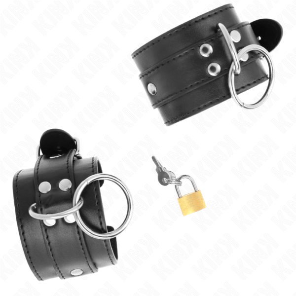 KINK - RETENÃÃES DE PULSO BLOQUEADAS O-RING PRETO AJUSTÃVEIS 20-28 CM X 5,5 CM - Image 2