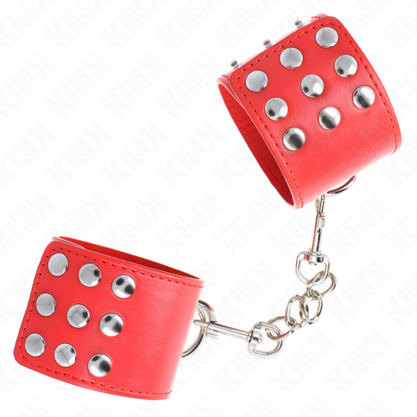 KINK - PULSO COM SNAP FASTEN VERMELHO AJUSTÃVEL 19-24 CM X 5,5 CM - Image 2