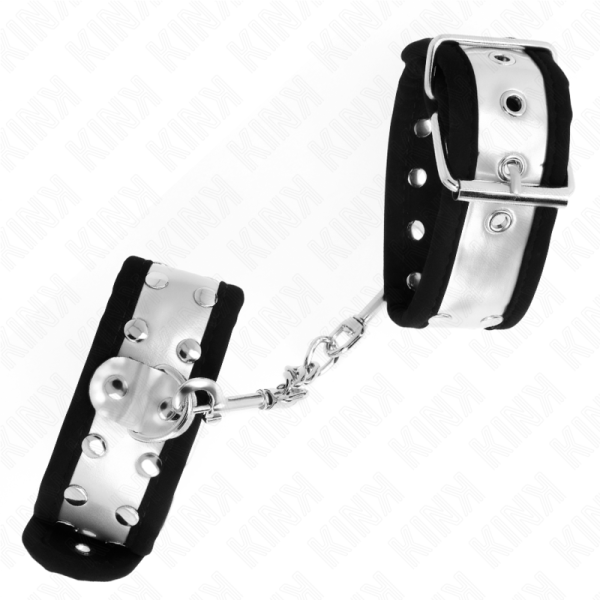 KINK - PULSO FINO PRETO / PRATA 30 X 4 CM - Image 2