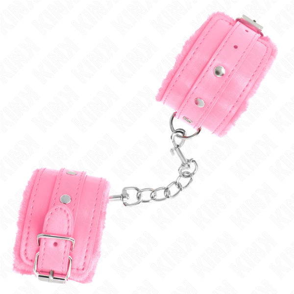 KINK - PULSO PREMIUM FORRO DE PELE ROSA COM CINTO ROSA AJUSTÃVEL 17-29 CM X 6 CM - Image 2