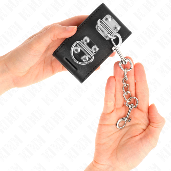 KINK - PUNHOS MULTIPOSIÃÃES COM FECHO DE CADEADO PRETO AJUSTÃVEIS 16-23 CM X 5,5 CM - Image 3