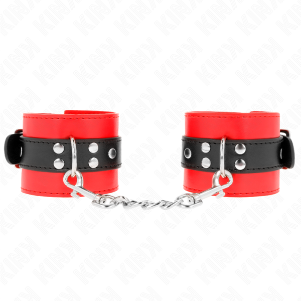 KINK - PULSO VERMELHO COM CINTO PRETO AJUSTÃVEL 17-28 CM X 6 CM