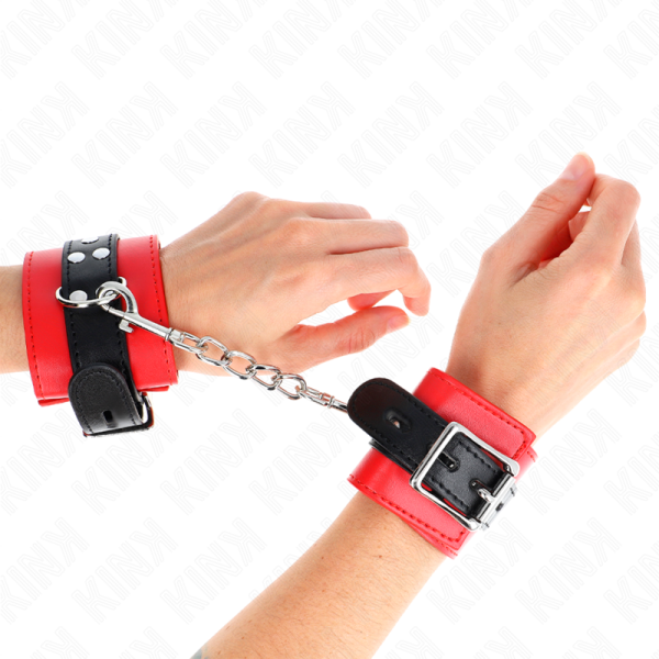 KINK - PULSO VERMELHO COM CINTO PRETO AJUSTÃVEL 17-28 CM X 6 CM - Image 4
