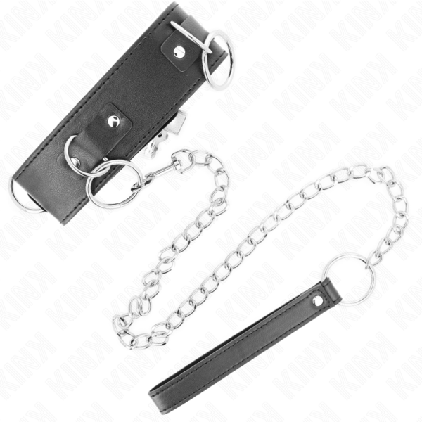 KINK - COLAR COM TRELA 65 CM 3 ANÃIS MODELO 2 AJUSTÃVEL 36-43 CM X 5 CM - Image 4