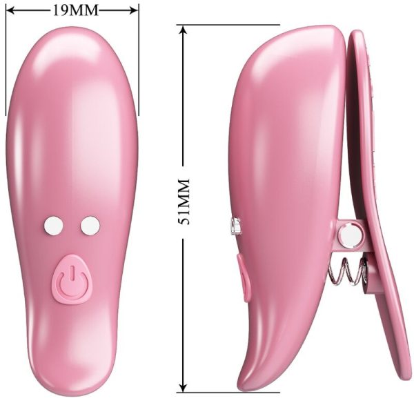 PRETTY LOVE - CAILEY NIPPLE CLAMPS 10 VIBRAÃÃES CONTROLE REMOTO ROSA - Image 5