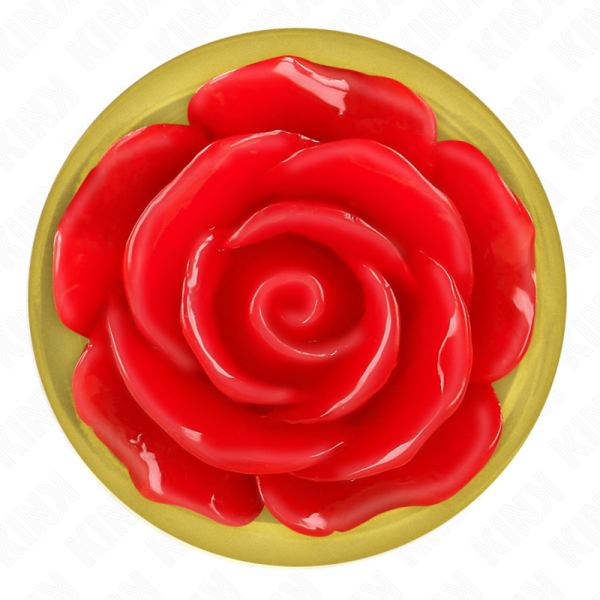 KINK - PLUG ANAL OURO ROSA VERMELHO TAMANHO M - Image 5