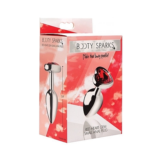 PLUG ANAL PEQUEÑO CON GEMA - ROJO - Image 4