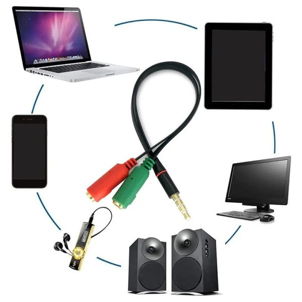 Adaptador Doble Entrada a Jack 3.5mm Auxiliar COOL Universal - Image 3