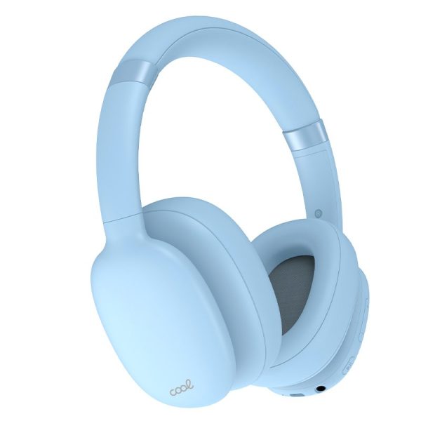 Auriculares Stereo Bluetooth Cascos COOL Roller Celeste - Image 4