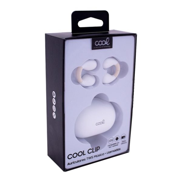 Auriculares Stereo Bluetooth Earbuds COOL Clip Blanco - Image 9