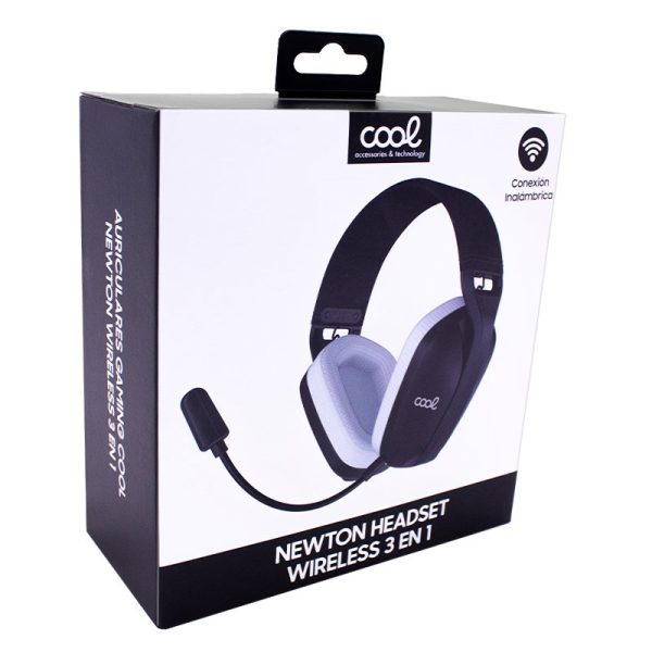 Auriculares Stereo PC / PS4 / PS5 Gaming Inalámbricos COOL Newton 3 en 1 Negro - Image 9