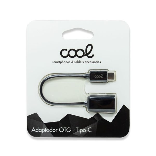 Cable Entrada USB OTG Tipo-C Universal COOL (Negro) - Image 2