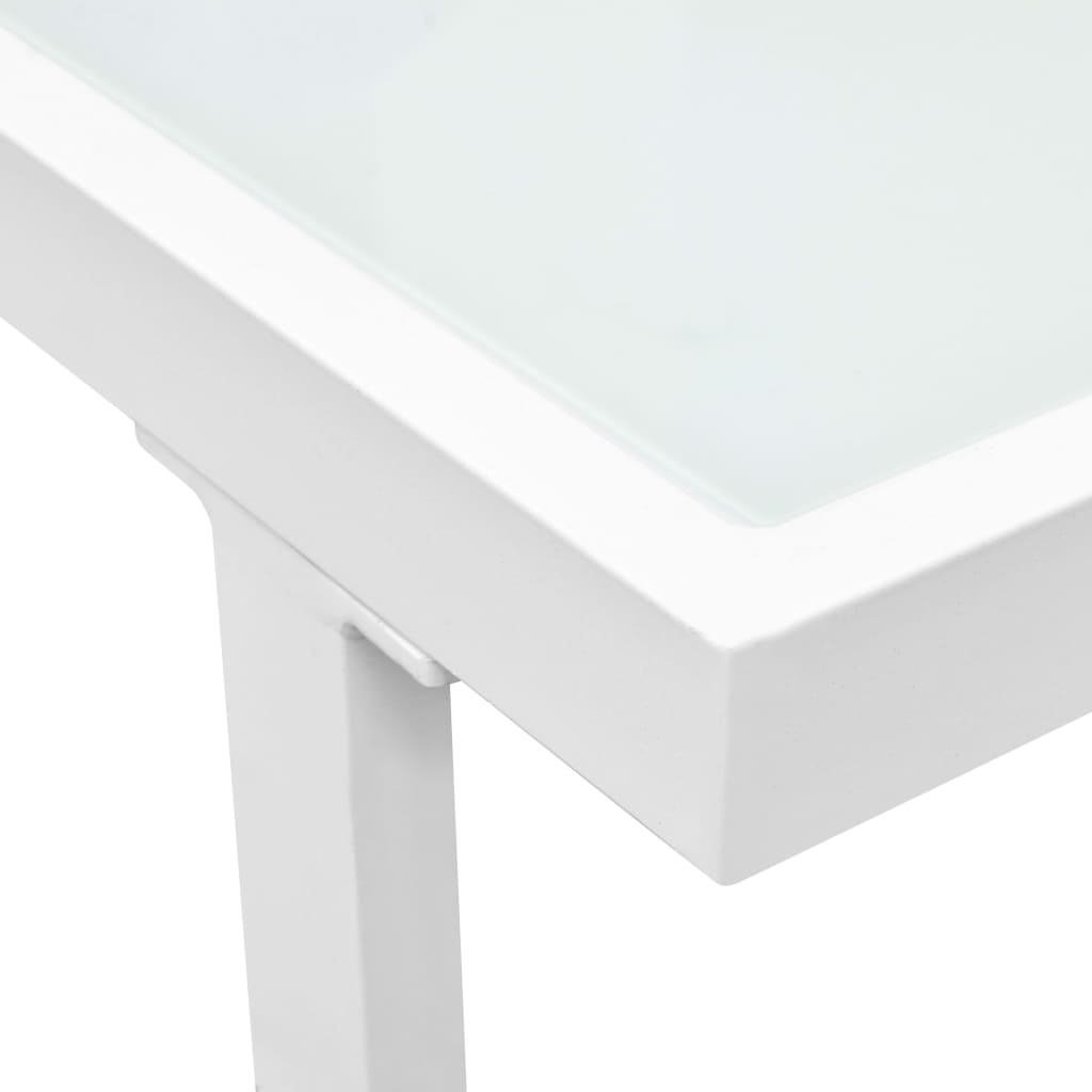 4 pcs conjunto lounge p/ jardim com almofadas alumínio preto - Image 6