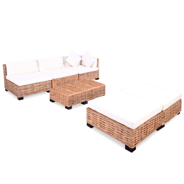 Conjunto de sofás 18 pcs vime genuíno - Image 2