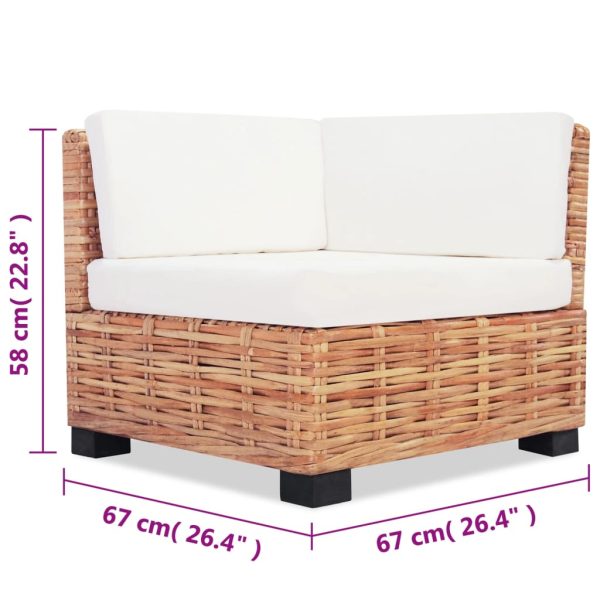 Conjunto de sofás 18 pcs vime genuíno - Image 10