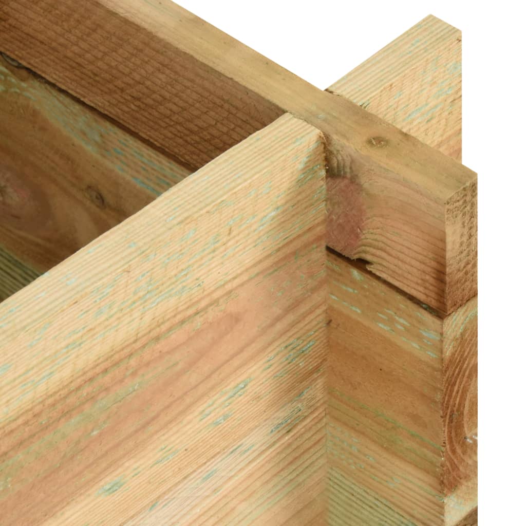Canteiro elevado jardim 120 cm madeira pinho impregnado - Image 4