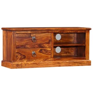 Móvel de TV madeira sheesham maciça 90x30x40 cm
