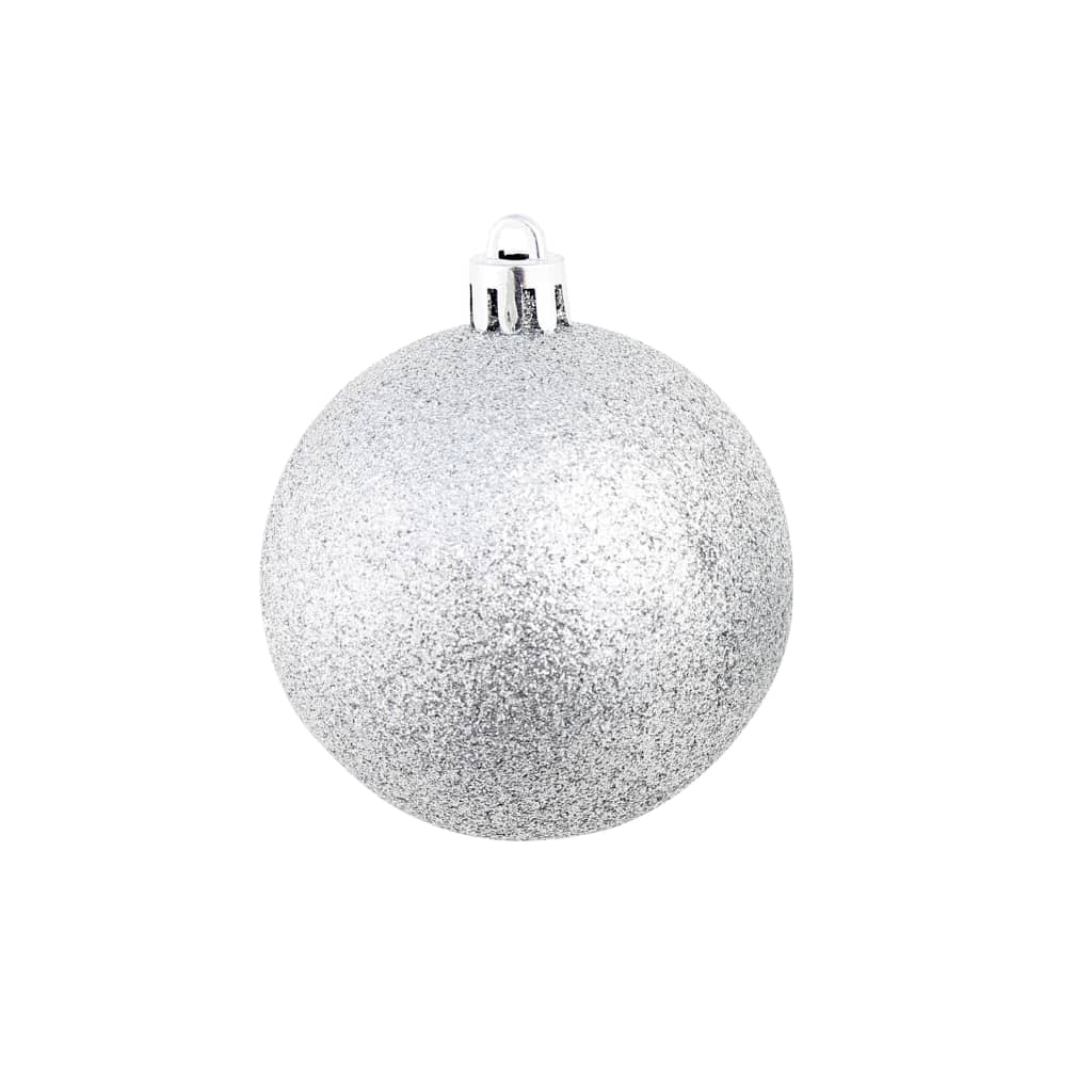 Conjunto de bolas de natal 100 pcs 3/4/6 cm prateado - Image 5