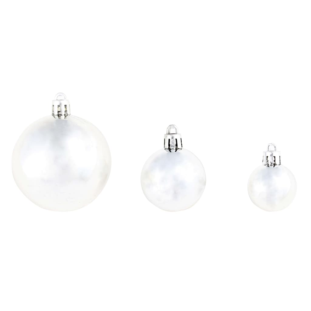 Conjunto de bolas de natal 100 pcs 3/4/6 cm prateado - Image 6
