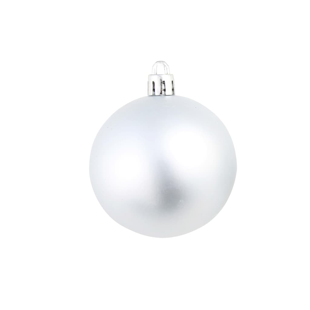 Conjunto de bolas de natal 100 pcs 3/4/6 cm prateado - Image 9