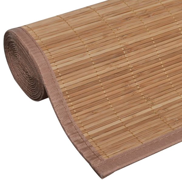 Tapete de bambu 160x230 cm castanho - Image 4