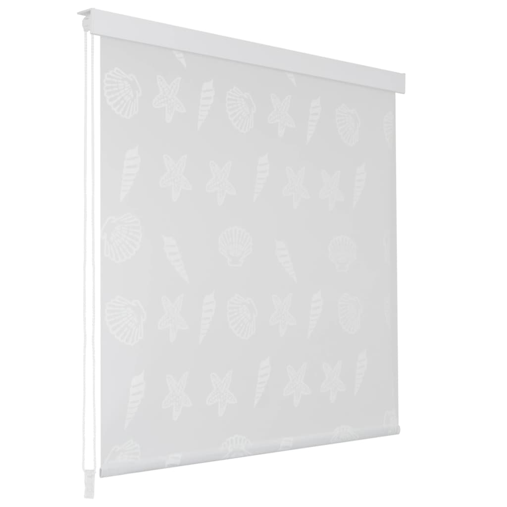 vidaXL Estore de rolo para o duche 160x240 cm estrelas-do-mar