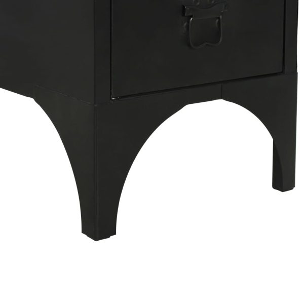 Secretária c/ um pedestal madeira abeto maciça aço 100x50x76cm - Image 10