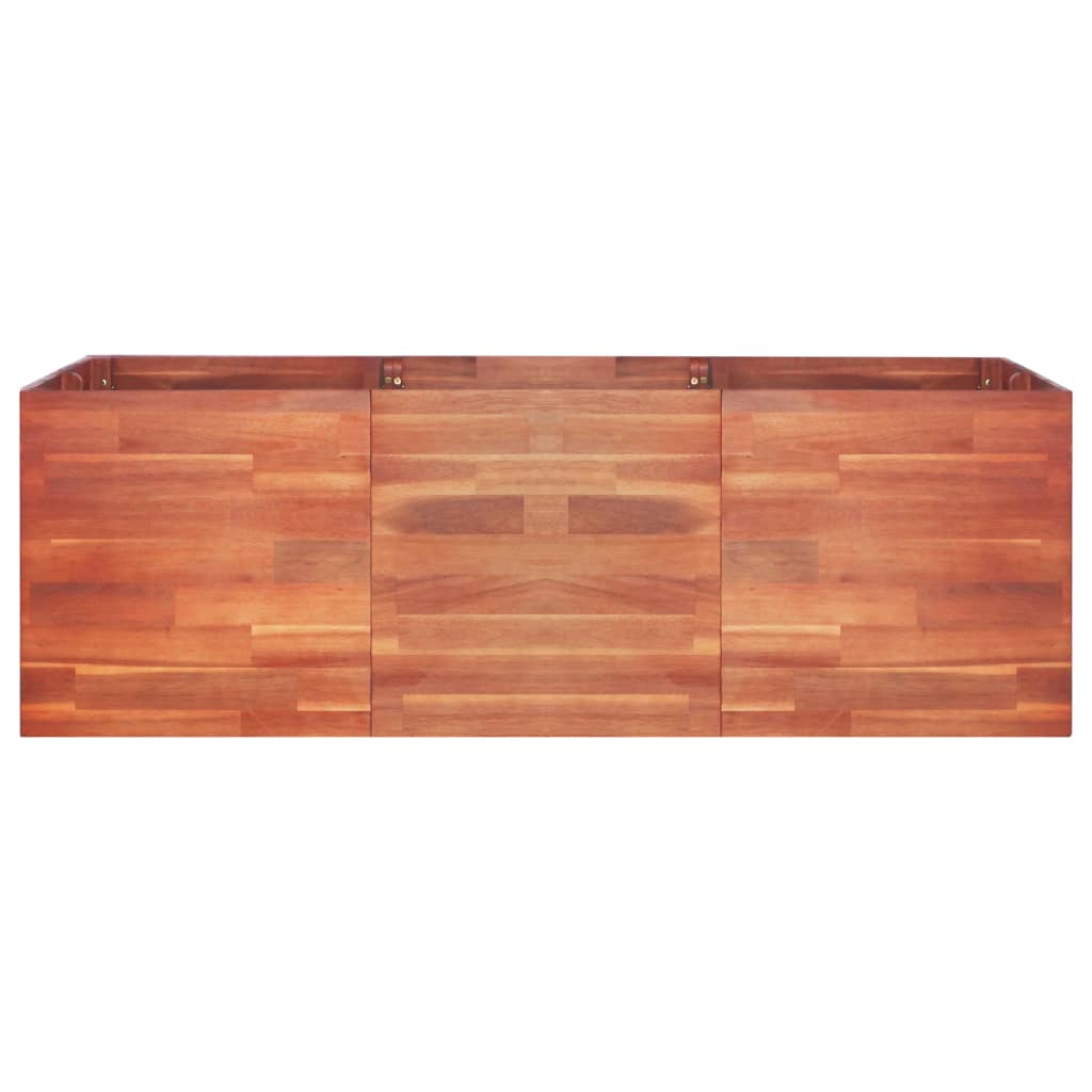 Canteiro elevado de jardim 150x100x50 cm madeira de acácia - Image 2